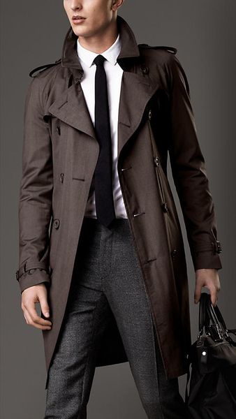 風衣界的王! Burberry, 中長版羊毛絲綢風衣, from tw.burberry.com